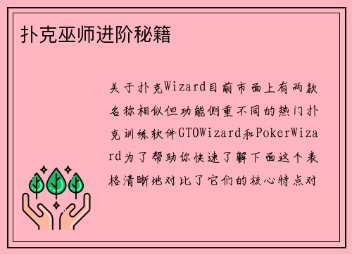 扑克巫师进阶秘籍